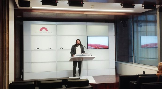 Albert en rueda de prensa este martes.