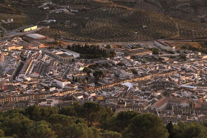 Archivo - Vista aérea de Archidona.