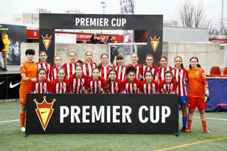 El Atlético de Madrid Femenino Sub-14 durante la 4ª Nike Premier Cup