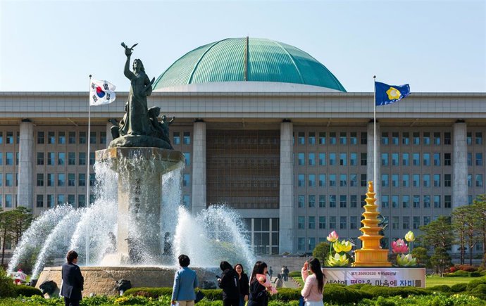 Archivo - El edificio de la Asamblea Nacional de Corea del Sur