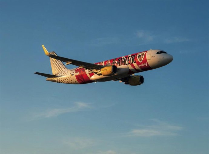El nuevo avión del Athletic Club  de Vueling