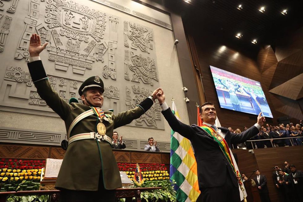 Archivo - Edman Lara y Rodrigo Paz.