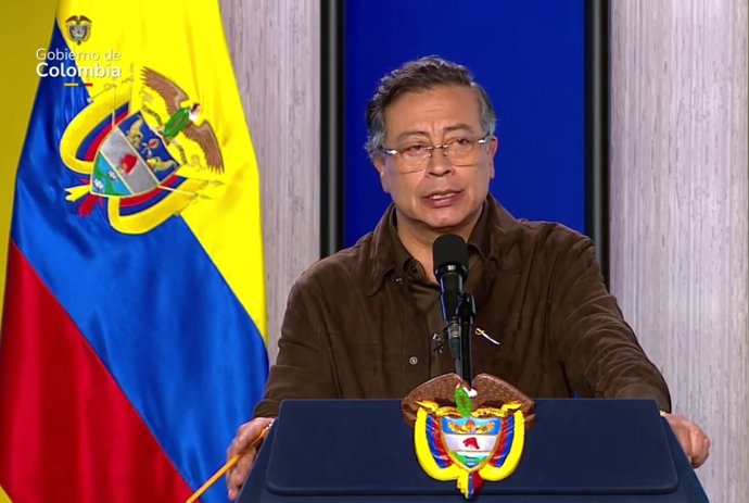 Archivo - Arquivo - Gustavo Petro, presidente da Colômbia