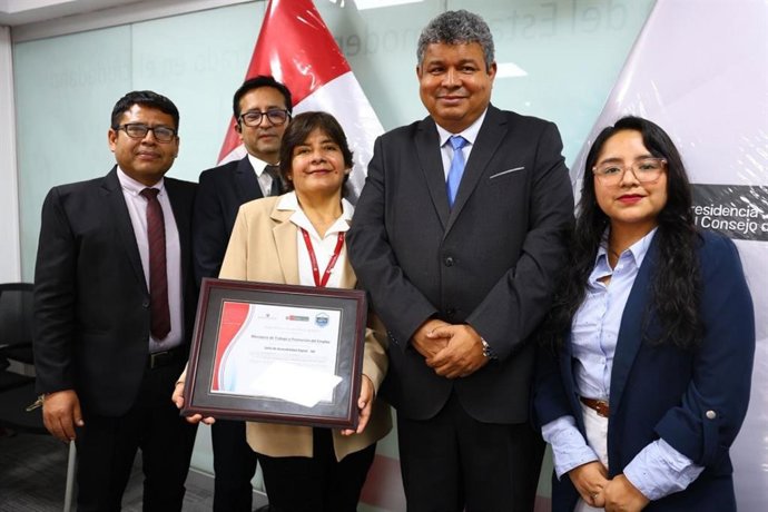 El Ministerio de Trabajo y Promoción del Empleo (MTPE) fue galardonado con el Sello de Accesibilidad, nivel AA, por la plataforma Mi Carrera, versión 5.