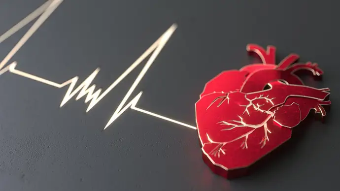 Corazón plano abstracto en el concepto de superficie de piedra