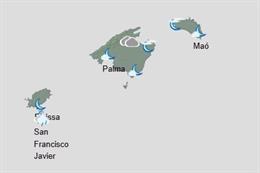 Predicción meteorológica para hoy, miércoles 24 de diciembre, en Baleares: lluvias y chubascos ocasionales