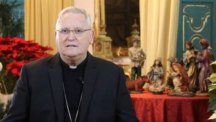 El obispo de Cartagena pide "no cerrar la puerta a Dios y acoger su mensaje de paz y unión en Navidad"