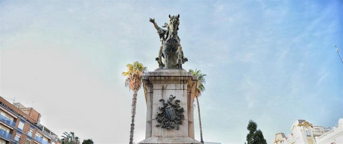 Imagen de la estatua del Rey Jaume I en València