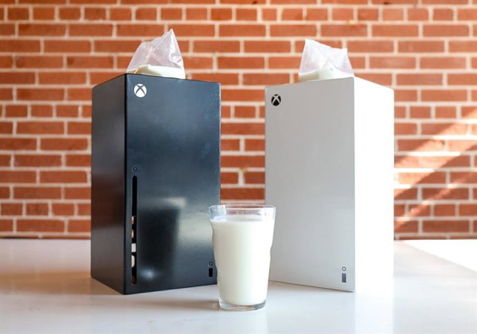 Jarra de leche de Xbox Series X.