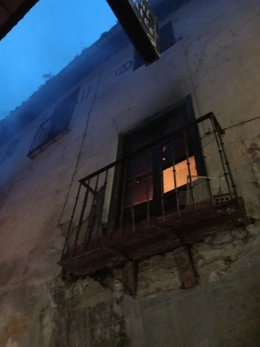 Incendio en la Travesía Barco en Toledo