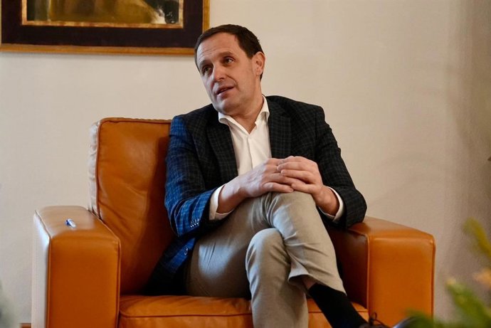 El presidente de la Diputación de Valladolid, Conrado Íscar, en la entrevista con Europa Press.