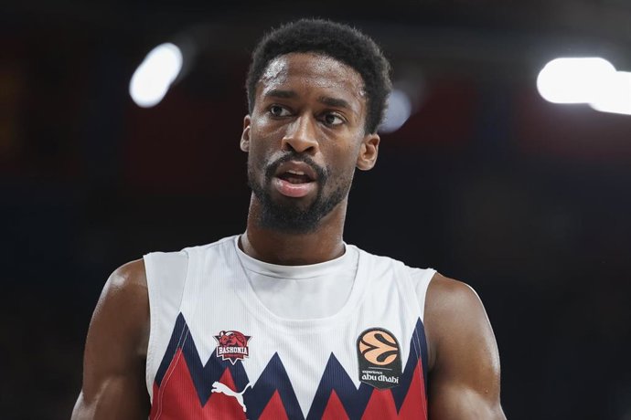 Kobi Simmons durante un partido del Kosner Baskonia