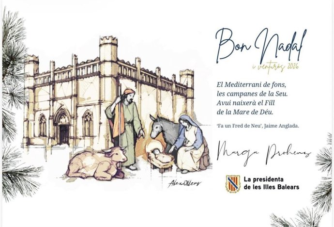 La postal de Navidad del Govern.