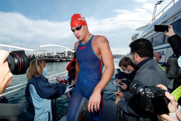 Archivo - Guillem Pujol, durante la 113ª Copa Nadal del CN Barcelona.