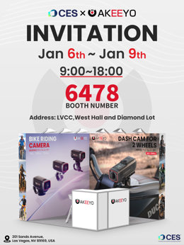Visit AKEEYO at CES 2026: LVCC West Hall, Booth 6478 (Jan 6-9).