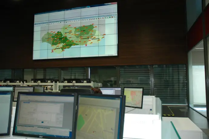 Sala Coordinadora del Servicio de Emergencias 112 Andalucía
