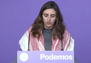 La secretaria de Derecho a la Vivienda de Podemos, Lucía Muñoz