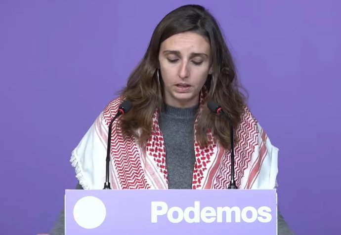 Secretária de Direitos à Moradia do Podemos, Lucía Muñoz