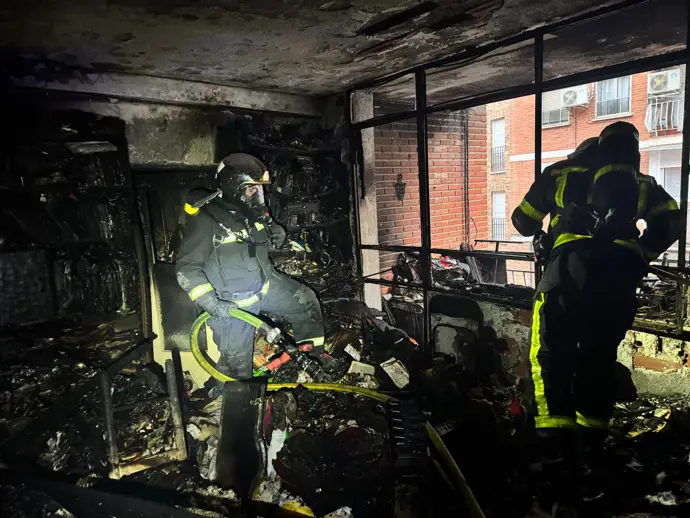 Incendio en Móstoles