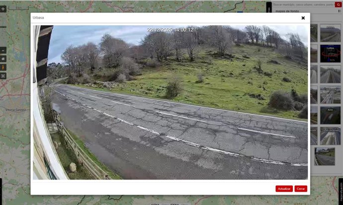 Vista de una de las cámaras habilitadas por el Servicio de Conservación.