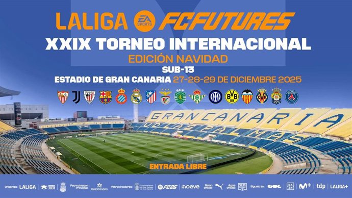 Cartel anunciador de la XXIX Torneo Internacional LALIGA FC FUTURES.