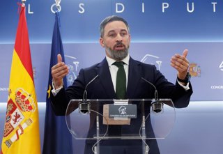 Archivo - El líder de VOX, Santiago Abascal