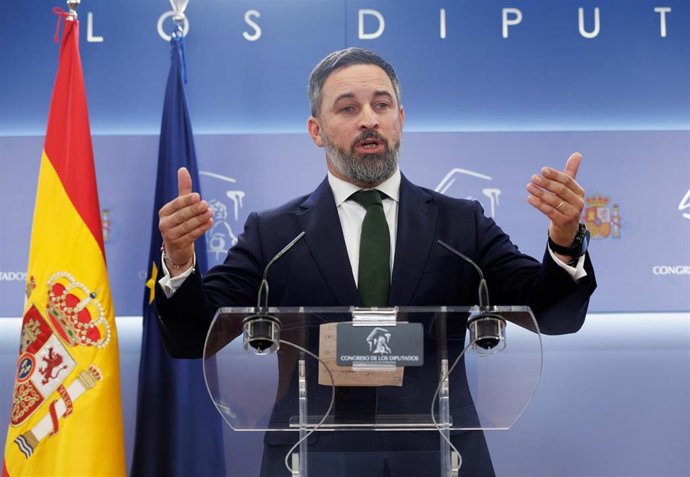 Archivo - El líder de VOX, Santiago Abascal