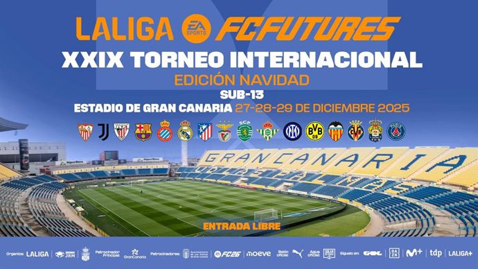 Cartel anunciador de la XXIX Torneo Internacional LALIGA FC FUTURES