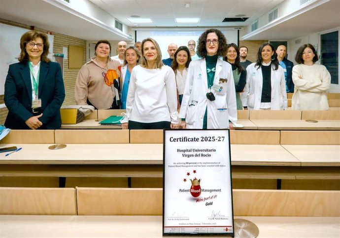 Reunión del Proyecto Mapbm en el Hospital Universitario Virgen del Rocío de Sevilla.