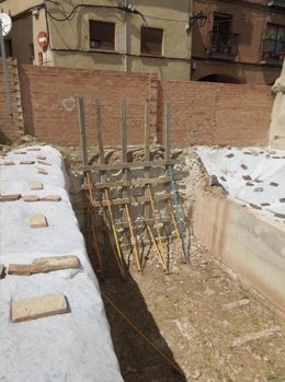 Obras en las cloacas romanas de Calahorra