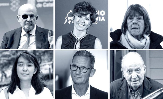 El escritor Salman Rushdie, Sonsoles Ónega, Gisèle Pelicot, Han Kan, Iñaki Urdangarin y el rey Juan Carlos I