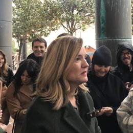 La secretaria general del PSOE Aragón y candidata a la presidencia del Gobierno aragonés, Pilar Alegría