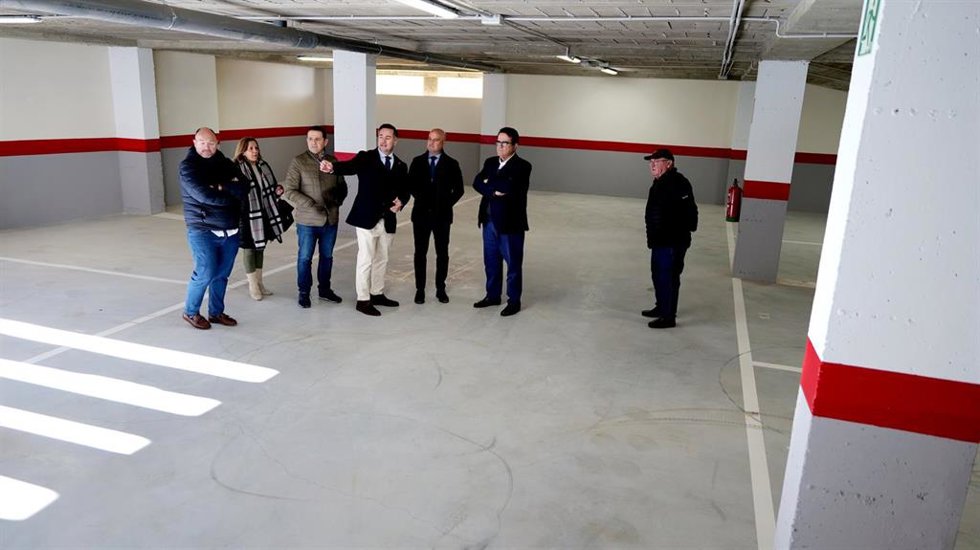 Inauguración del nuevo parking de Macael (Almería).