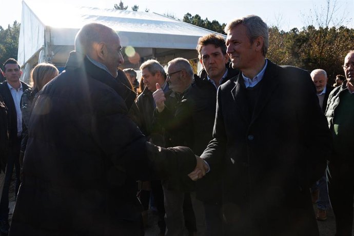 Rueda, en el acto que tuvo lugar en O Corgo.