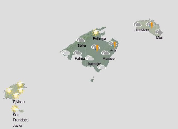 El tiempo hoy, sábado 27 de diciembre, en Baleares.