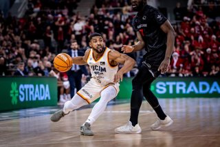 David DeJulius, durante un partido del UCAM Murcia en la Liga Endesa.