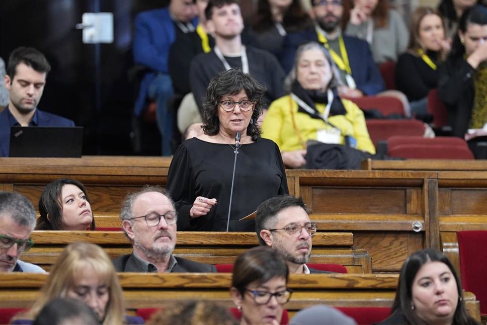 Archivo - La diputada de la CUP, Pilar Castillejo, en una imagen de archivo.