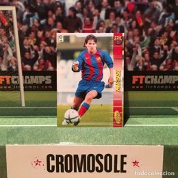 Cromo de Messi vendido por 12.000 euros en todocoleccion