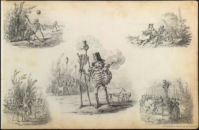 Vitrina de la exposición ‘Los Bécquer. Un linaje de aristas’.