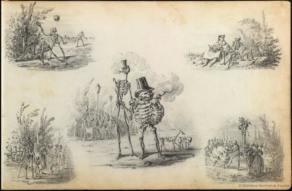 Vitrina de la exposición Los Bécquer. Un linaje de aristas.