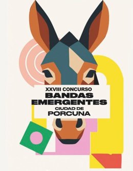 Cartel del XXVIII Concurso de Bandas Emergentes Ciudad de Porcuna.