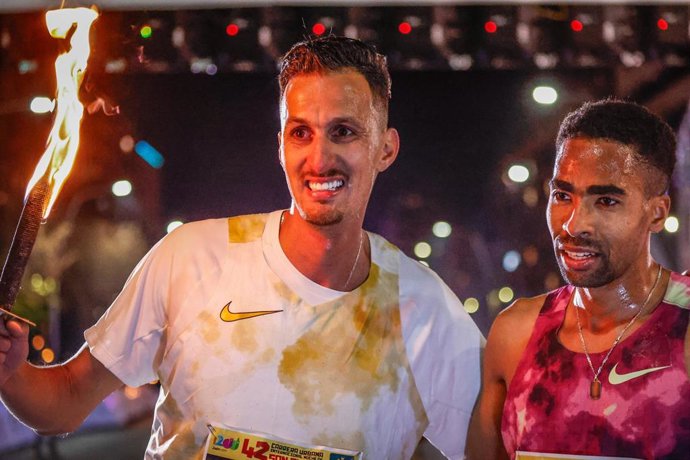 Archivo - El doble campeón olímpico Soufiane El Bakkali.