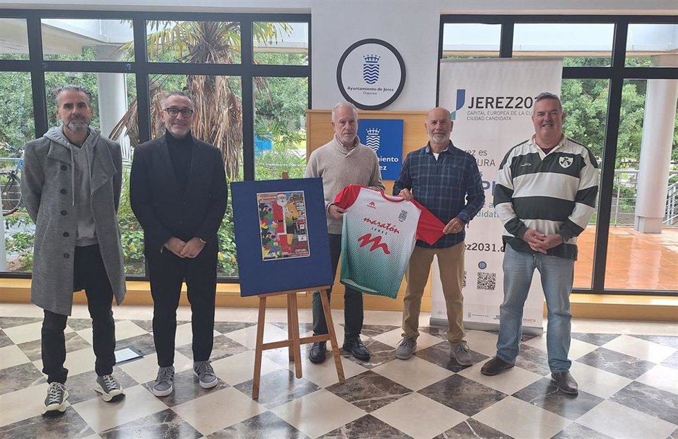 La presentación de la XIV Carrera San Silvestre Maratón Jerez'.