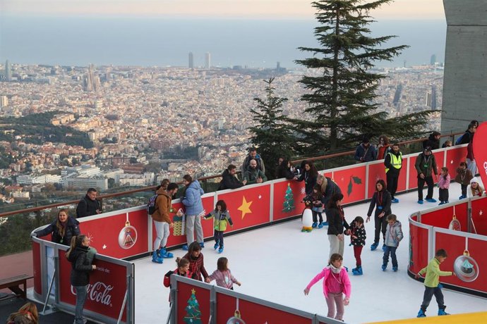 El parque en Navidad