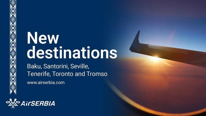 Air Serbia lanzará nuevos vuelos directos desde Sevilla y Tenerife en 2026.