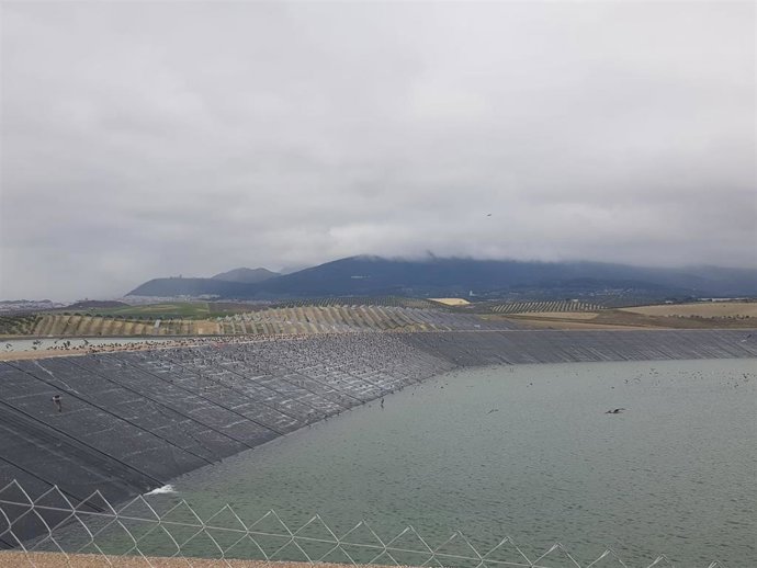 Archivo - Balsa de agua para regadío/Archivo