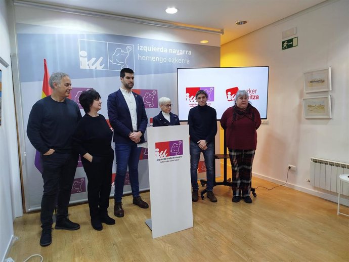 Miembros de Izquierda Unida de Navarra y Ezker Anitza-IU de Euskadi
