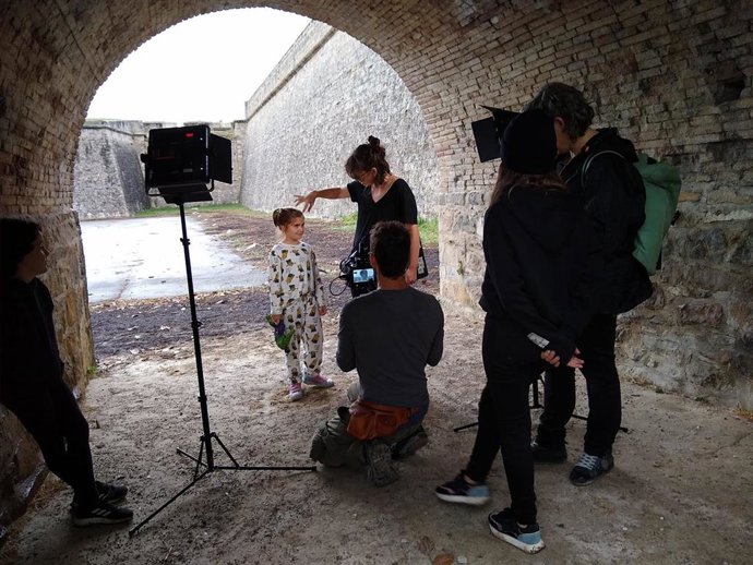 Archivo - Rodaje de un cortometraje en exterior. Imagen de archivo.