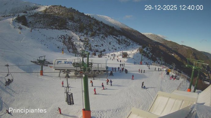 Valdezcaray cuenta este lunes con tres pistas y 1,7 kilómetros esquiables