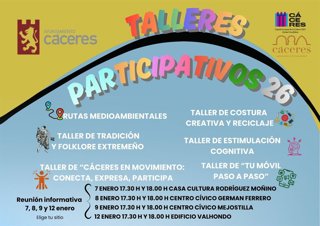 El programa de Dinamización de Barrios de Cáceres incluye un taller de tradición y folclore extremeño